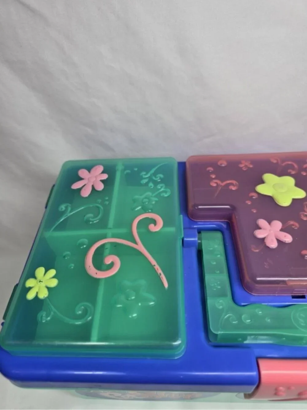 Littlest Pet Shop Carry Storage Case Tackle Box Container Original 2007 Dividers